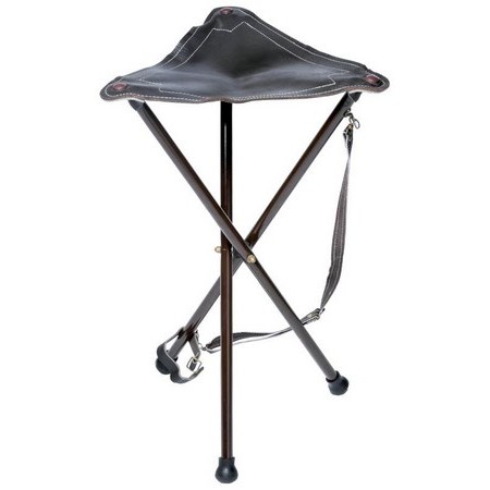 Metal Tripod Green Leather Januel