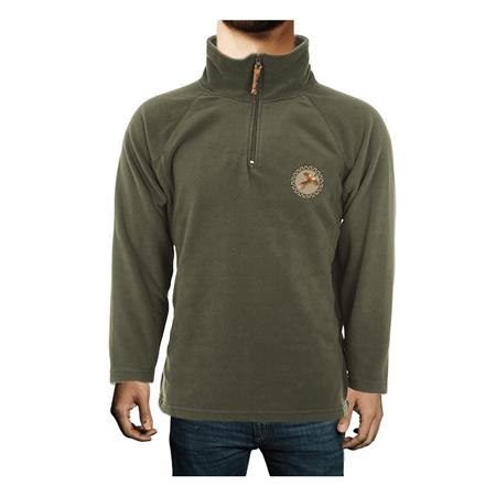 Micropolaire Sweat Voor Mannen - Kaki Bartavel Oslo Fazant Micropolar - Kaki Microfleece - Kaki