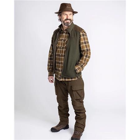 MIESTEN HIHATON FLEECELIIVI PINEWOOD SMÅLAND FOREST FLEECE - VIHREÄ