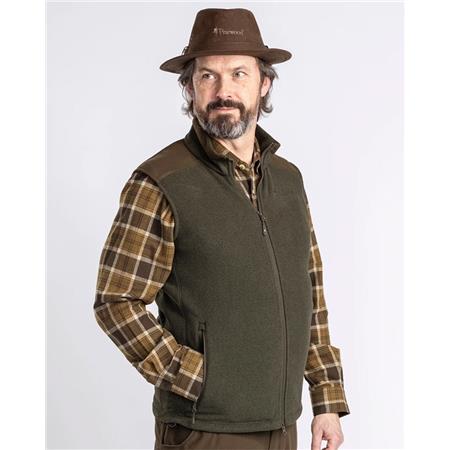 MIESTEN HIHATON FLEECELIIVI PINEWOOD SMÅLAND FOREST FLEECE - VIHREÄ