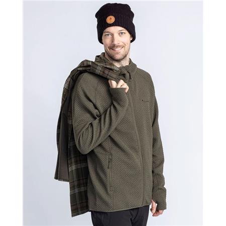 MIESTEN HUPPARI PINEWOOD EVERYDAY TRAVEL FULL ZIP - VIHREÄ