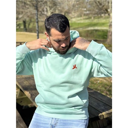 Moletom Masculino Le Pairon Bécassier Com Capuz Oversize - Menta