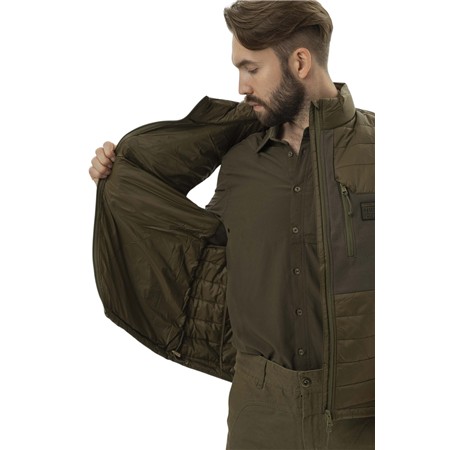 MOUWLOOS HERENGILET REMINGTON POWDER LITE - DONKER OLIJFGROEN