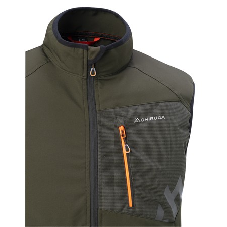 MOUWLOZE SOFTSHELL VOOR HEREN CHIRUCA HYPERION 01 - GROEN/BRUIN