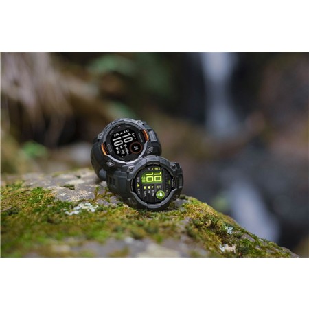 MULTIFUNKTIONS-GPS-UHR GARMIN INSTINCT 3 SOLAR 50 SCHWARZ GRAUES ARMBAND