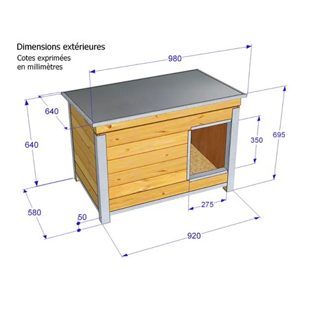NICHE DIFAC CONFORT TOIT INCLINE