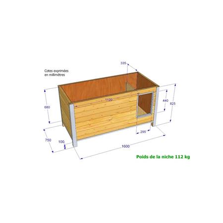 NICHE DIFAC ISOLEE CONFORT TOIT 2 PANS