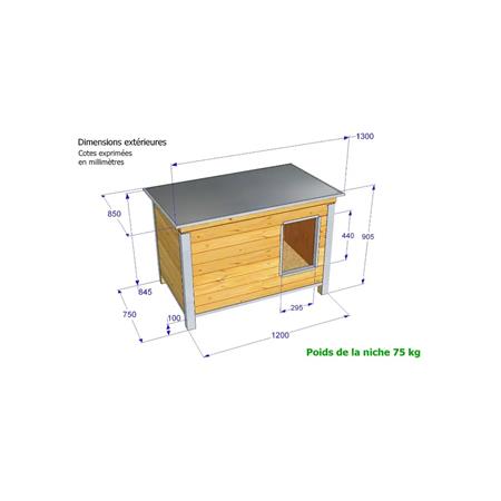 NICHE DIFAC ISOLEE CONFORT TOIT INCLINE