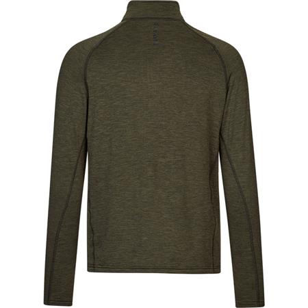 ONDERGOED VOOR MANNEN SEELAND PEAK HALF ZIP - PINE GREEN MELANGE