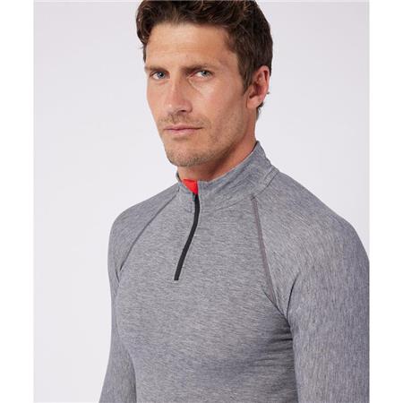 ONDERKLEDING HEREN DAMART TEE SHIRT THERMOLACTYL COMFORT 4 COL ZIP - GRIJS