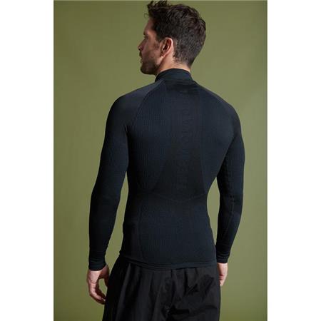 ONDERKLEDING VOOR HEREN DAMART TEE SHIRT THERMOLACTYL ENERGY 4 COL ZIP - ZWART