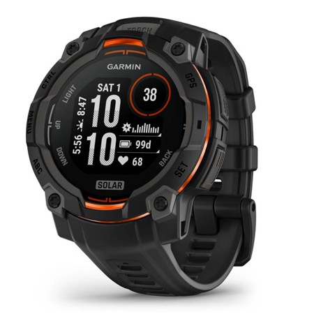 Orologio Gps Multi-Funzioni Garmin Instinct 3 Solar 45 Nero Pulsera Negra Bracciale Nero