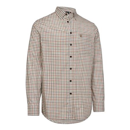Overhemd Lange Mouwen Man Deerhunter Gavin - Orange Check