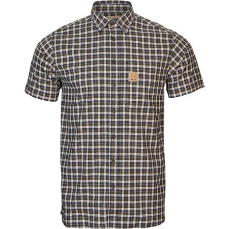 Overhemd Met Korte Mouwen Voor Mannen Harkila Fjell S/S - Naval Blue Check