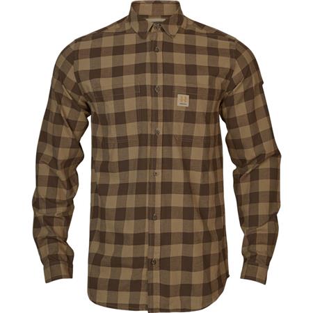 Overhemd Met Lange Mouwen Voor Heren Harkila Scandinavian L/S - Antique Bronze Check