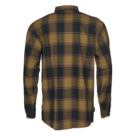 OVERHEMD MET LANGE MOUWEN VOOR MANNEN - DARK SAND SWEDTEAM CREST COTTON - DARK SAND