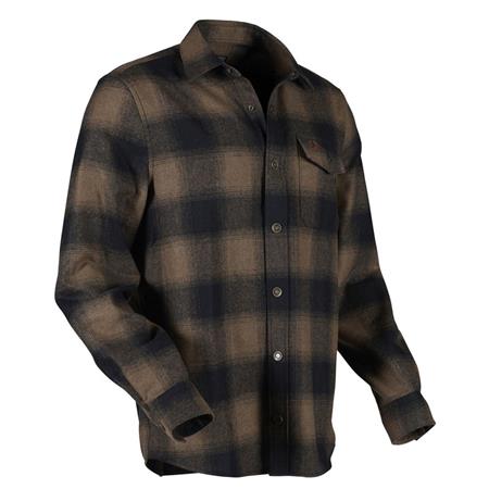 OVERHEMDEN MET LANGE MOUWEN VOOR MANNEN SWEDTEAM LYNX WOOL - DARK SAND