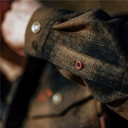 OVERHEMDEN MET LANGE MOUWEN VOOR MANNEN SWEDTEAM LYNX WOOL - DARK SAND