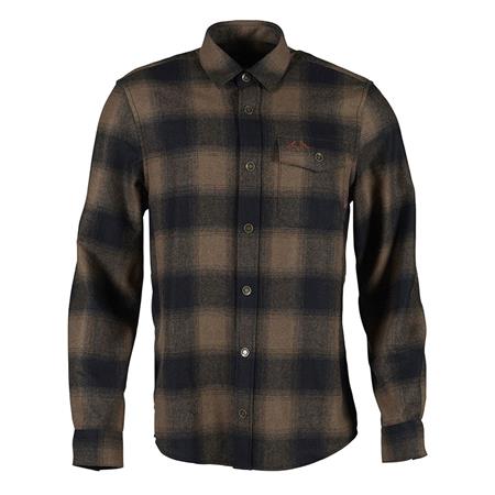 Overhemden Met Lange Mouwen Voor Mannen Swedteam Lynx Wool - Dark Sand