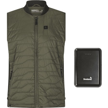 Pack Ärmellose Herrenweste Seeland Celsius Heat Liner + Batterie Externe Heat