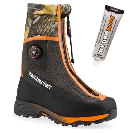 Pack Chaussures Homme Zamberlan 3031 Polar Hunter Gtx Rr Black Camo + Crème Imperméable Offerte