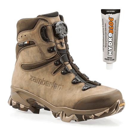 Pack Chaussures Homme Zamberlan Lynx Mid Gtx Rr Boa Camo + Crème Imperméable Hydrobloc Offerte