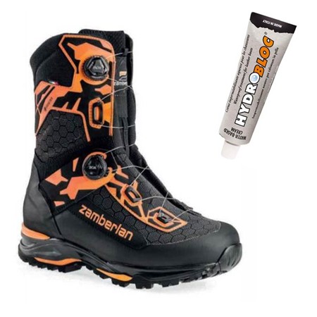 Pack Chaussures Homme Zamberlan Ull Gtx Primaloft + Crème Imperméable Offerte - Noir/Orange