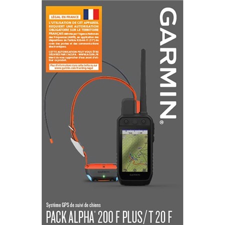 PACK GARMIN TELECOMANDO ALPHA 200 PLUS F COM COLAR DE LOCALIZAÇÃO T20 F