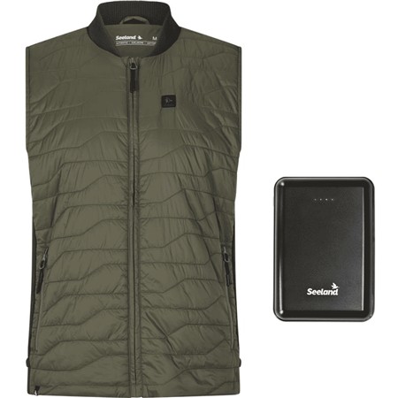 Pack Gilet Sans Manche Homme Seeland Celsius Heat Liner + Batterie Externe Heat