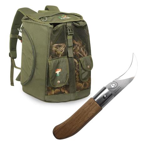 Pack Paixão Por Cogumelos Marsupio Mochila + Faca Para Cogumelos