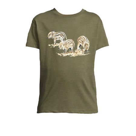 Παιδικό T-Shirt Bartavel Marcassins - Χακί