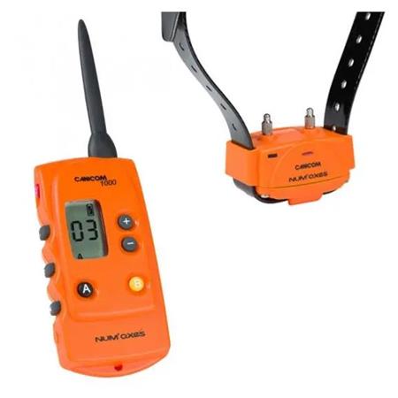 Pakke Halsbånd + Fjernbetjening Numaxes Canicom 1000 - Orange