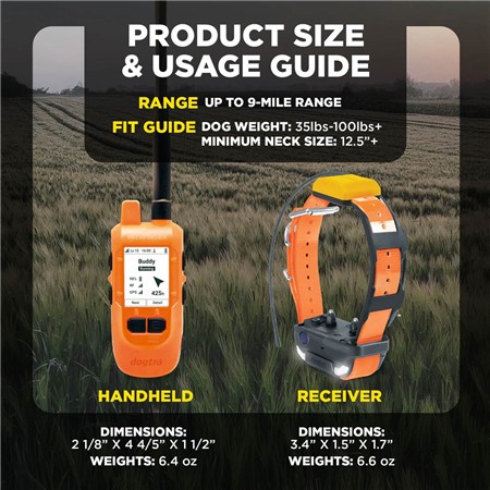 PAKKE MED GPS-SPORINGSHALSBÅND DOGTRA PATHFINDER2 COMPASS