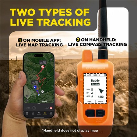 PAKKE MED GPS-SPORINGSHALSBÅND DOGTRA PATHFINDER2 COMPASS