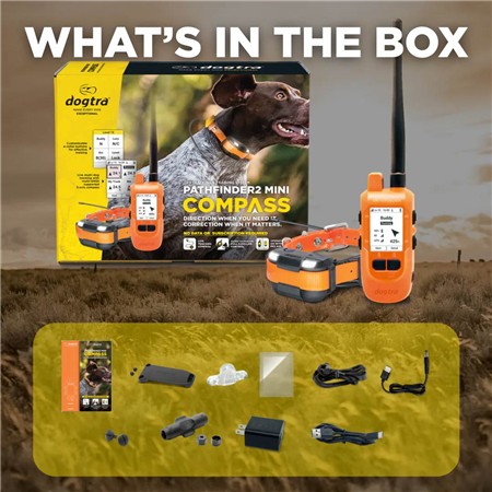 PAKKE MED SPORINGSHALSBÅND DOGTRA PATHFINDER2 MINI COMPASS