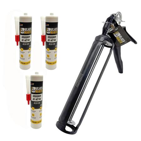 Pakke Med Tjærepatroner Black Beasts + Pistolet Offert