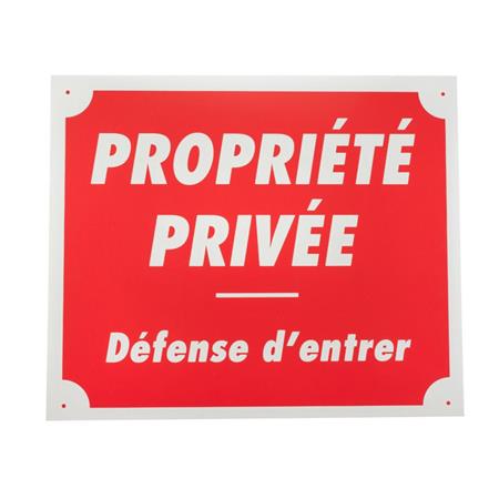 PANNEAU DE SIGNALISATION JANUEL PROPRIÉTÉ PRIVÉE DÉFENSE D'ENTRER