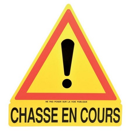 Panneau Signalisation Triangulaire Januel Chasse En Cours