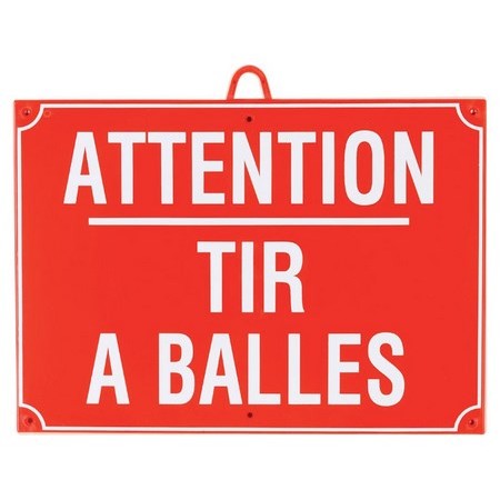 Pannello Di Segnalazione Januel Attenzione Spari