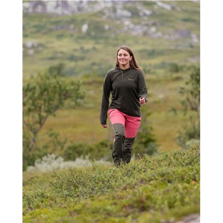 PANTALON FEMME PINEWOOD ABISKO - PINK BLUSH/MOSSGREEN