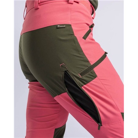 PANTALON FEMME PINEWOOD ABISKO - PINK BLUSH/MOSSGREEN