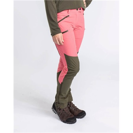 PANTALON FEMME PINEWOOD ABISKO - PINK BLUSH/MOSSGREEN