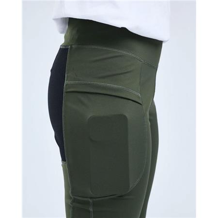 PANTALON FEMME PINEWOOD FINNVEDEN ACT COLLANT - MOSS GREEN