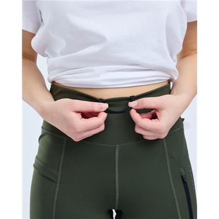 PANTALON FEMME PINEWOOD FINNVEDEN ACT COLLANT - MOSS GREEN
