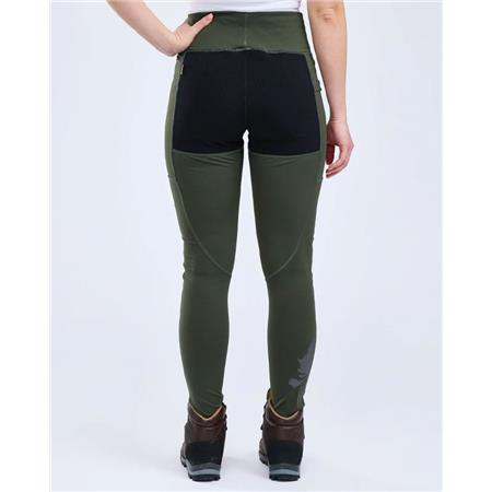 PANTALON FEMME PINEWOOD FINNVEDEN ACT COLLANT - MOSS GREEN