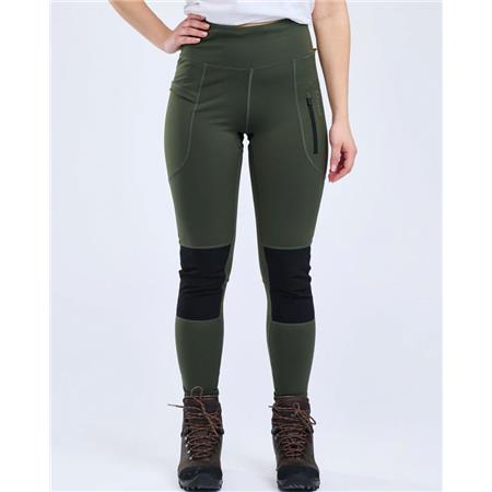 PANTALON FEMME PINEWOOD FINNVEDEN ACT COLLANT - MOSS GREEN