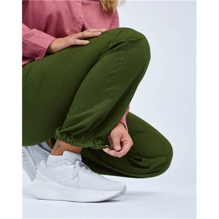 PANTALON FEMME PINEWOOD VÄRNAMO INSECTSAFE HEMP MIX - PINE GREEN