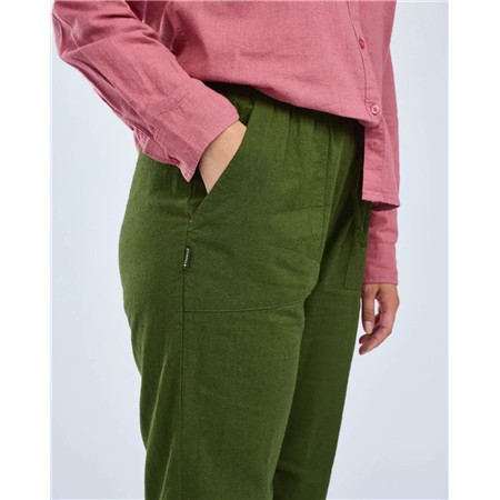 PANTALON FEMME PINEWOOD VÄRNAMO INSECTSAFE HEMP MIX - PINE GREEN
