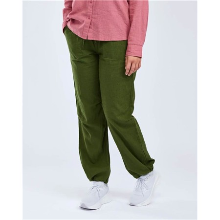 PANTALON FEMME PINEWOOD VÄRNAMO INSECTSAFE HEMP MIX - PINE GREEN