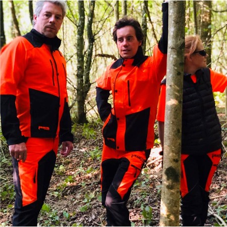 PANTALON HOMME FRANCITAL GRIMPE MERCURE 5022 - NOIR/ORANGE